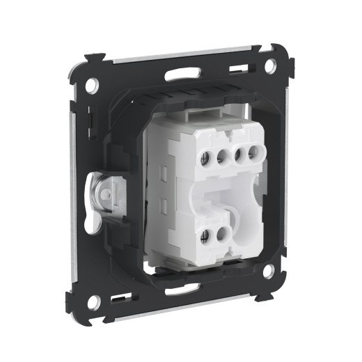 Переключатель одноклавишный в стену, Avanti, белое облако