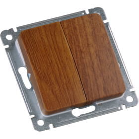 Hegel Мастер внутр Дуб ВС10-451-05 Выключатель 2-клавишный, механизм