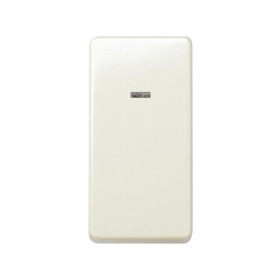 Simon 27 Мех Слоновая кость Выключатель проходной (переключатель) с подсветкой узкий, 10А 250В