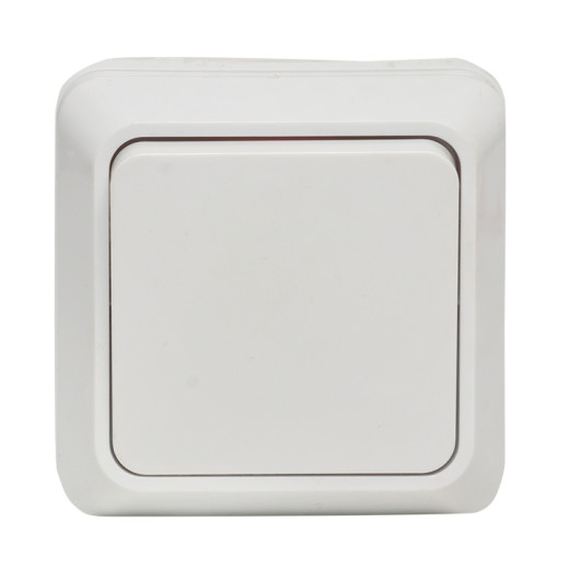 Рим Выключатель 1-клавишный 10А белый EKF