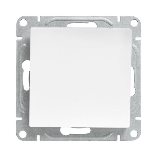 Механизм выключателя, одноклавишный, кнопочный, белый Эпика EKF