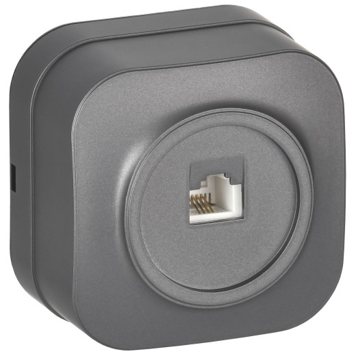 GLORY Роз. телефонная RJ11 о/у РТ20-ХСм сталь м. IEK