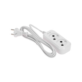 PROconnect Удлинитель 2 гнезда, 3м, 2х0,75мм², б/з, белый