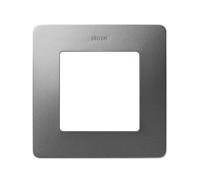 Simon 82 Detail Белый/Алюминий Рамка 1-ая