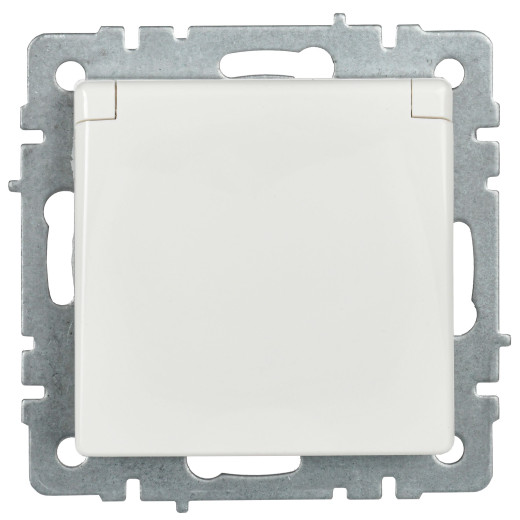 BRITE Роз. с з/к/ш с кр. 16А IP44 РСбш10-3-44-БрБ бел. IEK