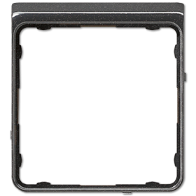 JUNG CD plus Черный металлик Рамка внешняя цветная