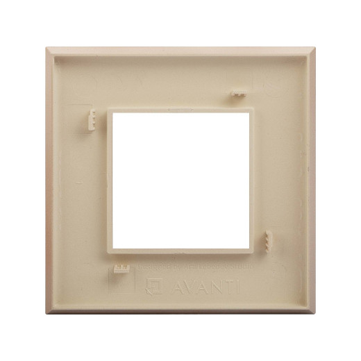 Рамка 1 пост (2 мод.), Avanti, кремовый жемчуг