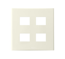 Anam Legrand Zunis Бежевый Рамка 2-ая (ТЛФ2+ТЛФ2) (4 модуля)