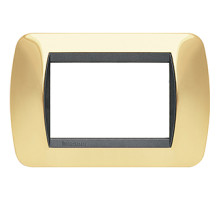 BT LV Натуральное Золото Рамка на 3 модуля.