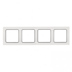 EKF PROxima Стокгольм Белый Линяя черная Рамка 4-ая.