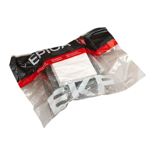 Механизм выключателя, двухклавишный, кнопочный, белый Эпика EKF