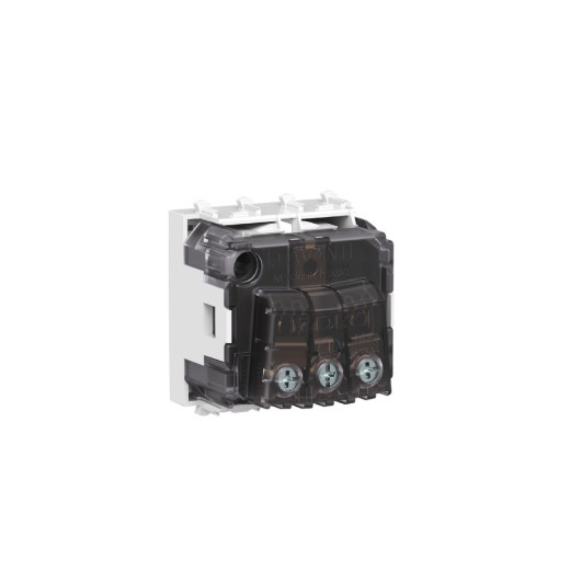 Розетка модульная, 2P+E, с з/ш, Avanti, белое облако, 2 модуля