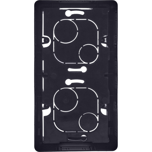 Коробка для накладного монтажа 2 поста - Legrand/Daccord Inspiria - антрацит