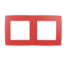 ЭРА 12-5002-23 Рамка на 2 поста, Эра12, красный (10/100/2500)
