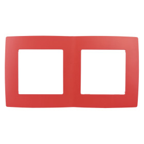 ЭРА 12-5002-23 Рамка на 2 поста, Эра12, красный (10/100/2500)