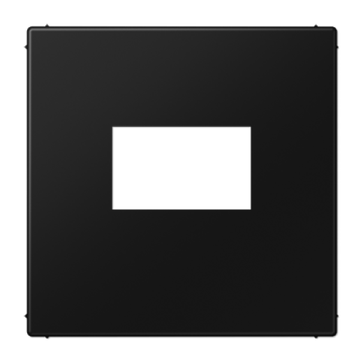 Плата для USB-зарядных устройств без видимого винта, термопласт, черный матовый