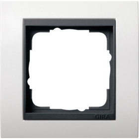 Gira Event Бел матовый/Антрацит Рамка 1-ая