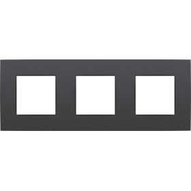 Niko Intense Антрацит Рамка на 3 поста