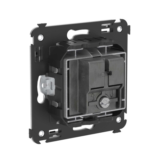 Розетка TV-FM-SAT в стену, Avanti, закаленная сталь