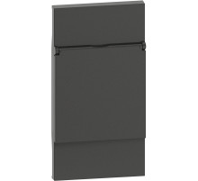 BT Living now Черный Лицевая панель с крышкой для розеток 2К+З немецкого стандарта 2 мод.