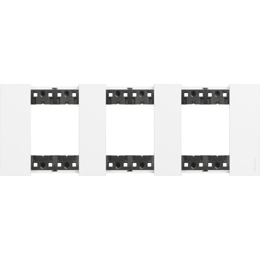 LIVING NOW. Декоративная рамка 3 поста (2+2+2 модуля).Цвет Белый.