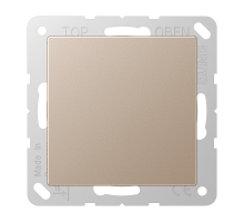 JUNG AS 500 Шампань Крышка без отверстий с суппортом