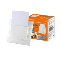 TDM Выключатель карточный с задержкой отключения белый 