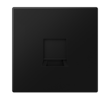 JUNG LS 990 Черный матовый Плата для одного модуля, фиксация защёлкиванием