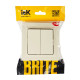 BRITE Выключ. 2-кл. 10А в сб. ВСР10-2-0-БрКр беж. IEK