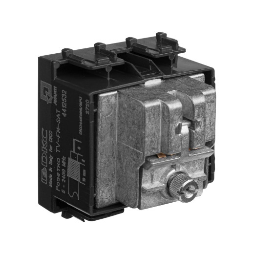 Розетка TV-FM-SAT модульная, Avanti, черный матовый, 2 модуля