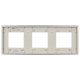 SKANDY Рамка 3-мест. SK-F33S металл сереб. IEK