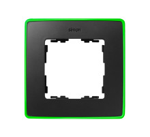Simon 82 Detail Графит, неоново-зеленое основание Рамка 1-ая