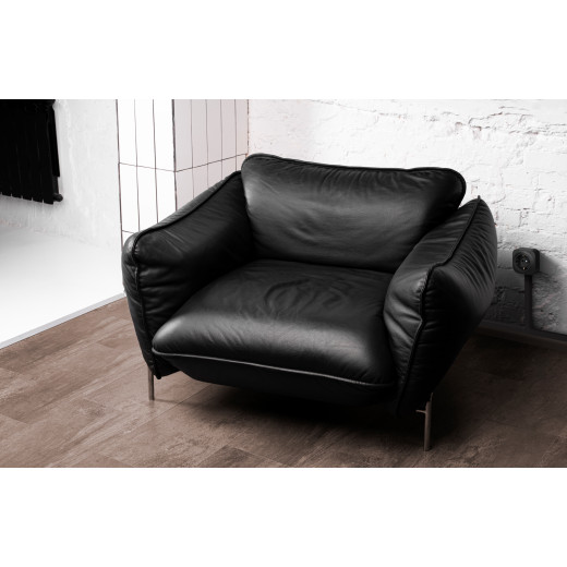 Розетка с заземлением - Legrand Quteo - со шторками IP20 16А 250В винтовые зажимы накладной монтаж - чёрный матовый