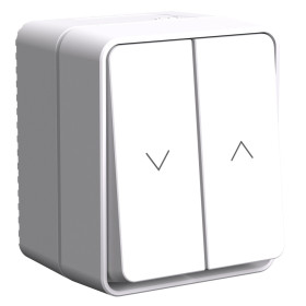 Systeme Electric AtlasDesign Profi54 Белый Выключатель 2-клавишный для жалюзи, 2хсх.4