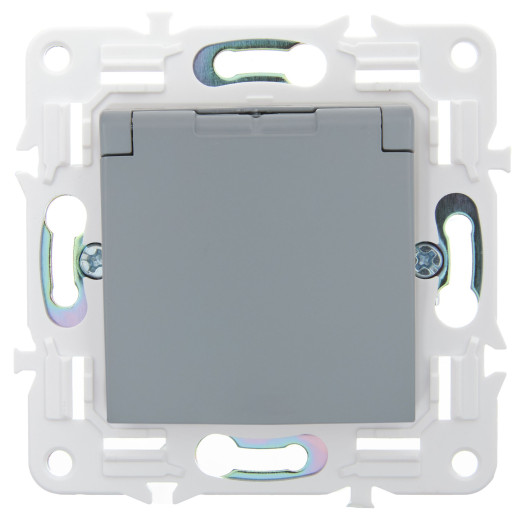 SKANDY Роз. з/к/ш кр. 16А IP44 SK-R11Gr сер. IEK