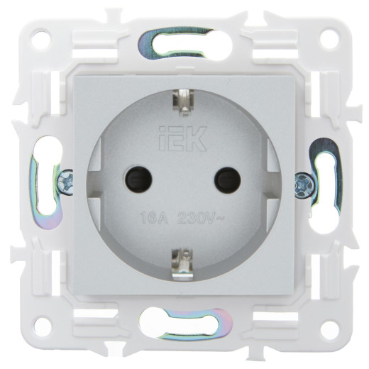 SKANDY Роз. с з/к/ш 16А б/к SK-R06S сереб. IEK