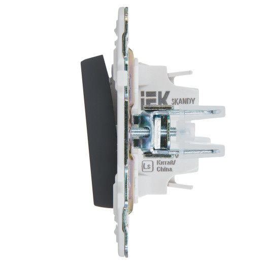 SKANDY Выключ. 1-кл. кнопоч. 10А SK-V14G граф. IEK