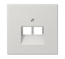 JUNG LS 990 Светло-серая Накладка 2-ой наклонной ТЛФ/комп розетки