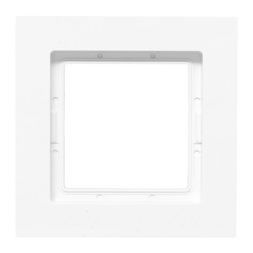 1 - местная рамка, IP44, белая, пластик Эпика EKF