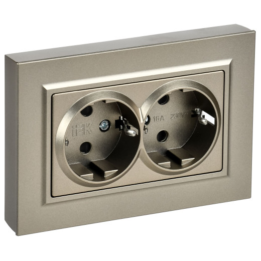 BRITE Роз. 2-я с з/к/ш пл 16А в сб. РСшПл12-3-БрШ шамп. IEK