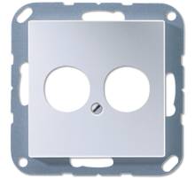 JUNG Крышка для 2-х гнезд, алюминий