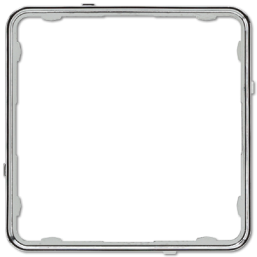 Внутренняя цветная рамка, полированный хром