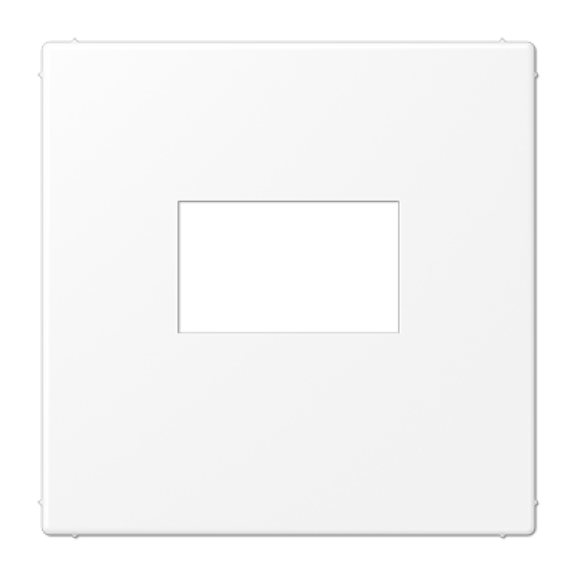 Плата для USB-зарядных устройств без видимого винта, термопласт, белый матовый