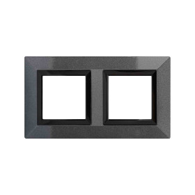 DKC Avanti Рамка из металла, темно-серая, 2 поста (4 мод.)