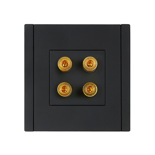 FORTE&PIANO Аудиорозетка 4-мест. FP139 чер. IEK