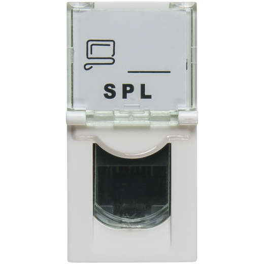 Розетка информационная UTP 1хRJ45 22,5х45 cat5e