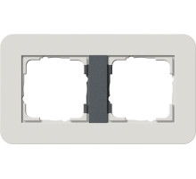 Gira E3 Светло-серый/Антрацит Рамка 2-ая
