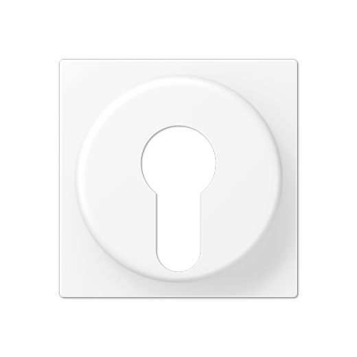 Накладка на выключатель замочного механизма, термопласт, белый матовый