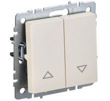IEK BRITE BASE Бежевый Выключ. жалюзи 10А ВС10-1-5-БрКр