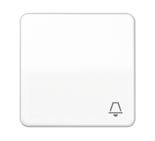 JUNG CD Белая Клавиша 1-ая с символом ЗВОНОК ударопрочная ударопрочная